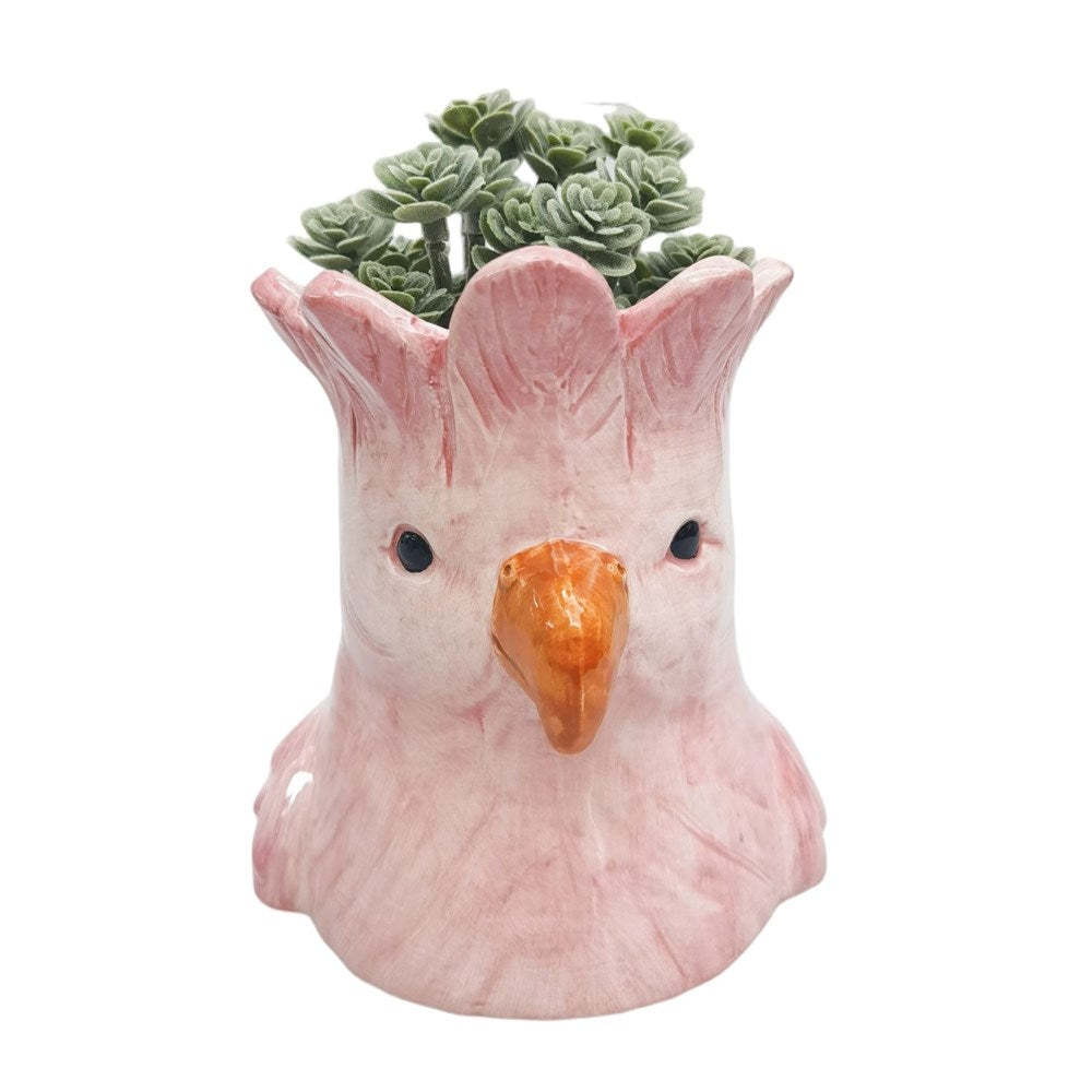 parrot planter pot Urban products:Perdy Parrot Planter Pink – Monsterthreads