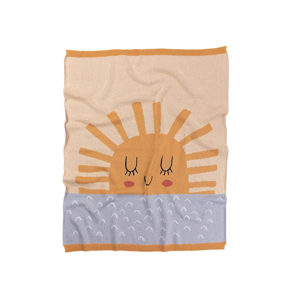 Indus Design Baby Blanket Sunshine Sky Natural Monsterthreads