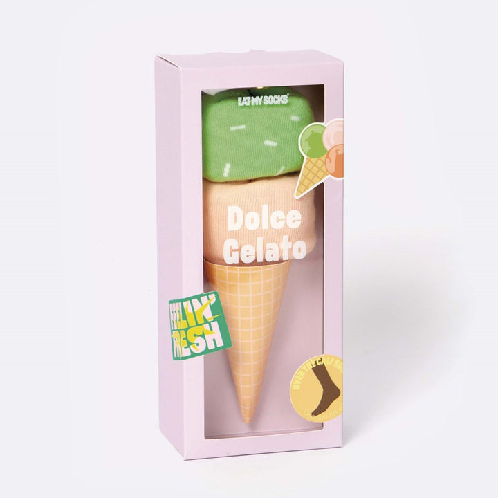 Eat My Socks: Dolce Gelato Pink Green