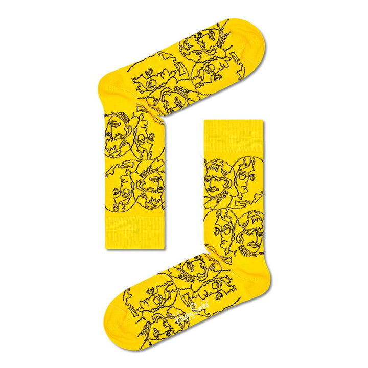 Happy Socks: Beatles Lines Yellow