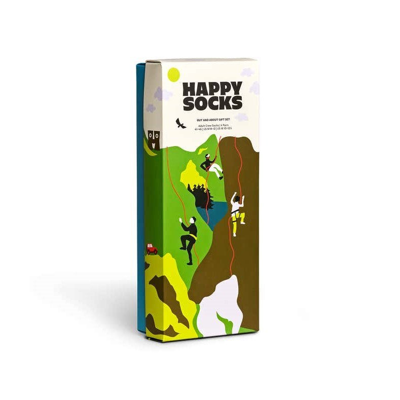 Happy Socks Gift Set Out And About 4pk ML Monsterthreads