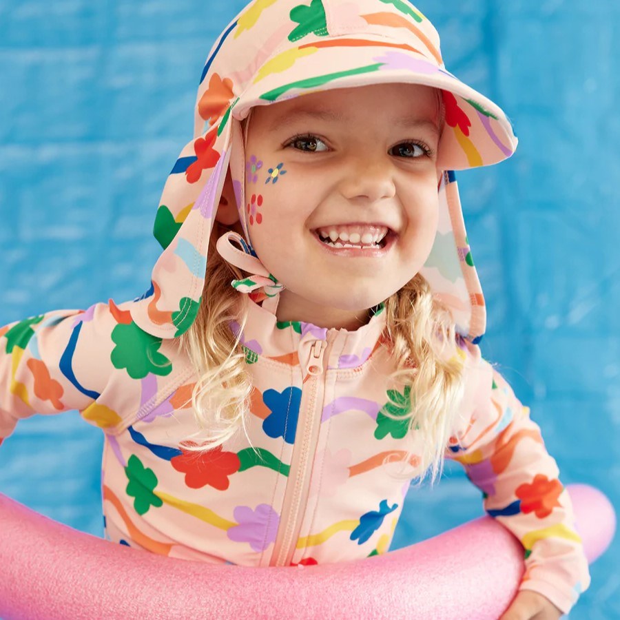 Halcyon Nights Baby Swim Hat Flower Flow Monsterthreads