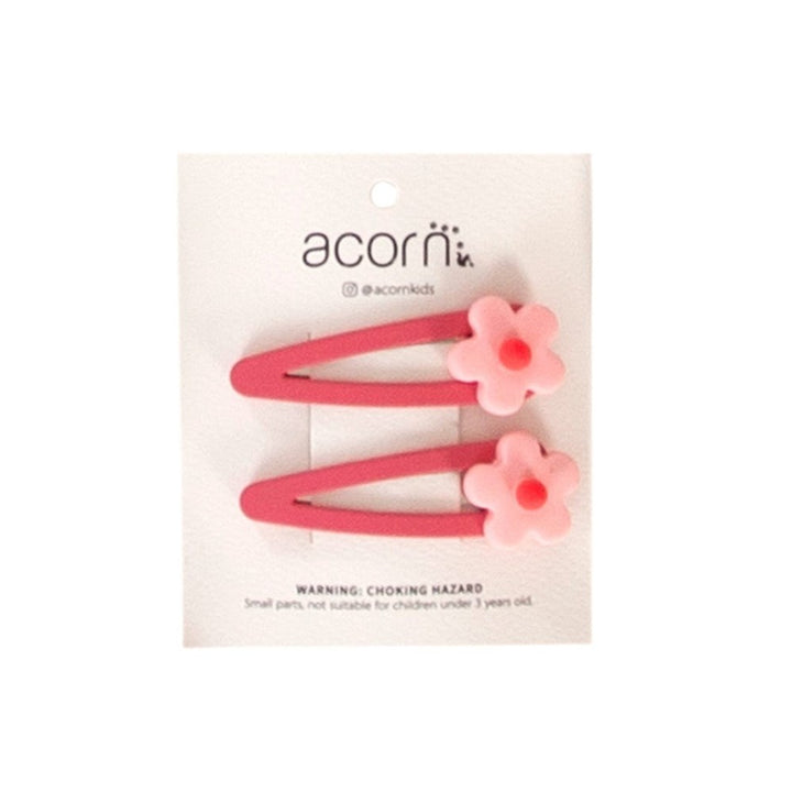 Acorn Kids: Daisy Hair Clip Pink and Rose