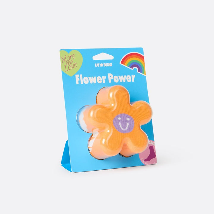 Eat My Socks: Flower Power Orange