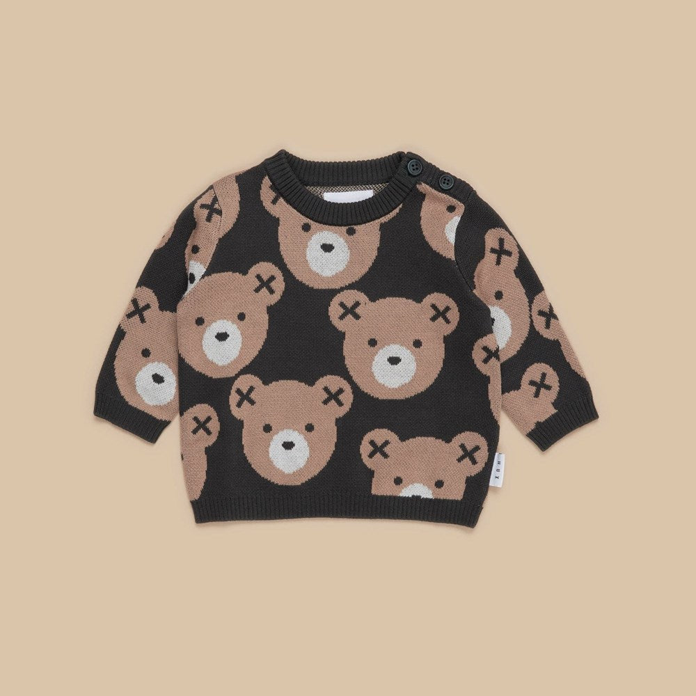 Huxbaby: Knit Jumper Huxbear Soft Black – Monsterthreads