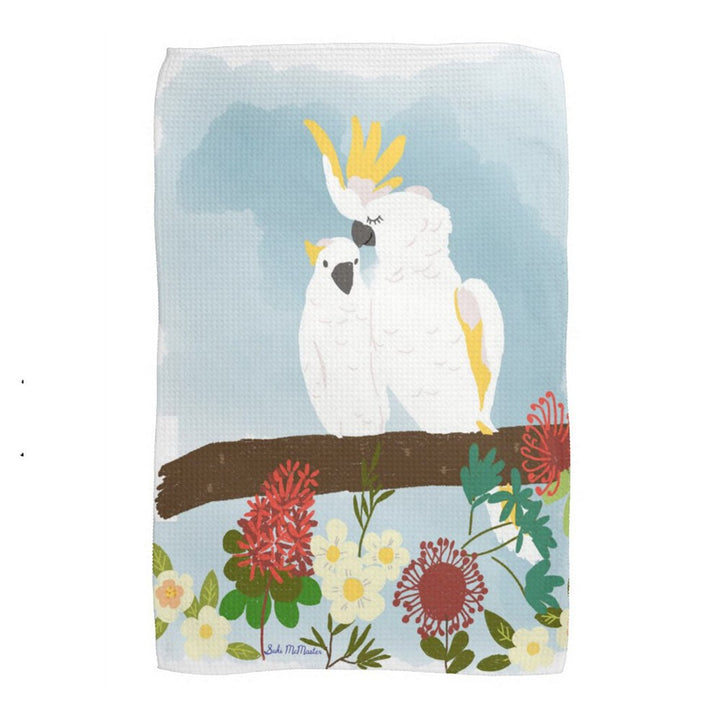 Suki McMaster: Tea Towel Cockatoo