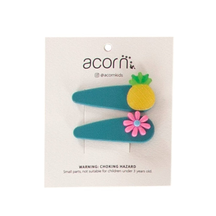 Acorn Kids: Fruit Hair Clip Teal