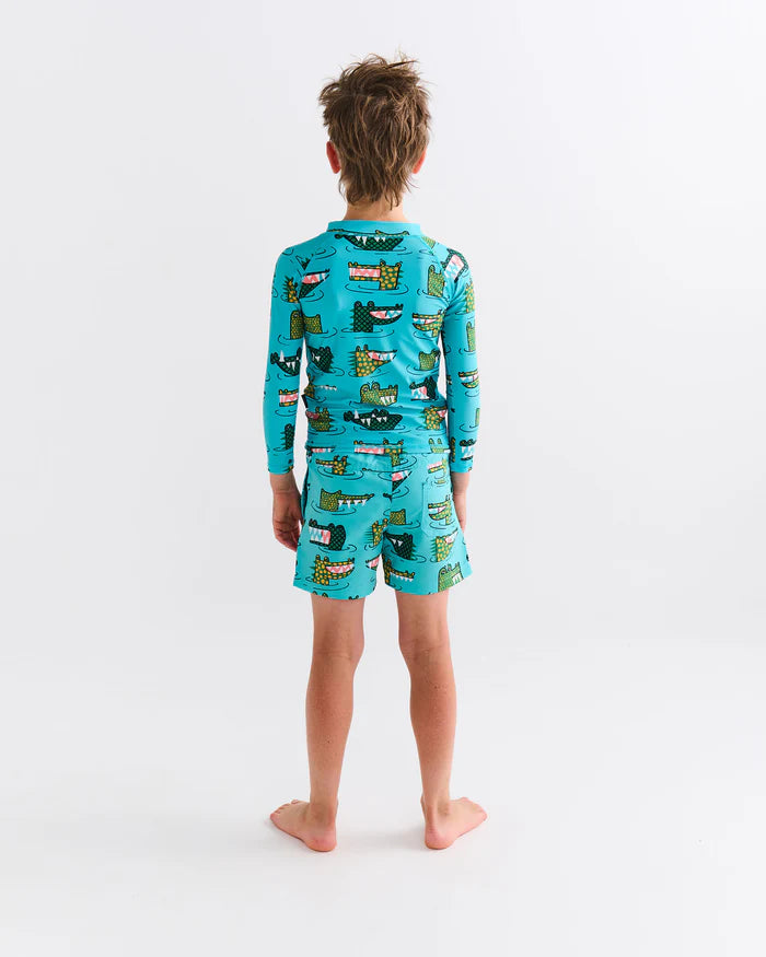 Kip & Co: Crocodile Rock Green Boardies