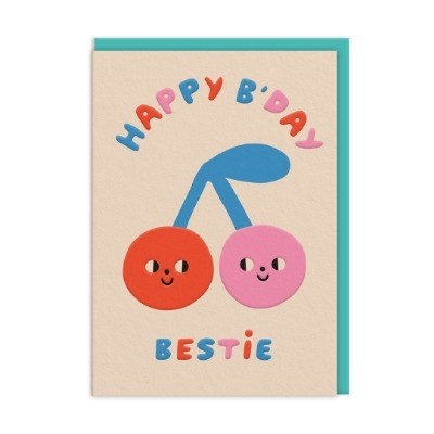 Ohh Deer: Greeting Card Happy Birthday Bestie