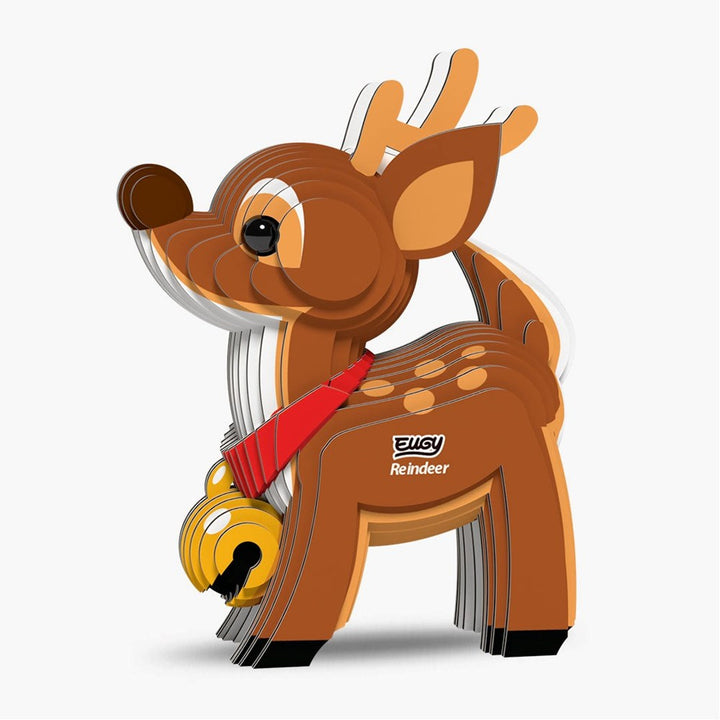Eugy 3D Paper Model: Reindeer
