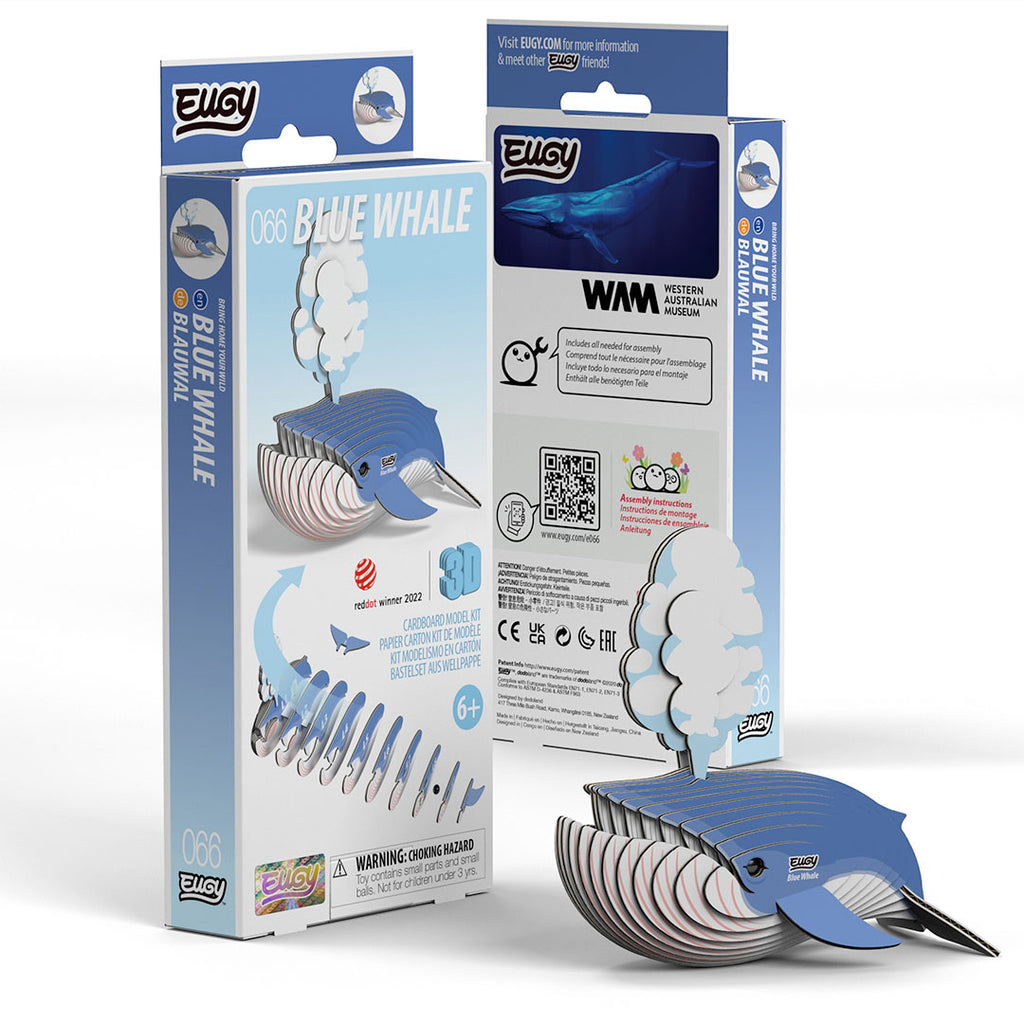 EUGY 3D Paper Puzzle - Blue Whale
