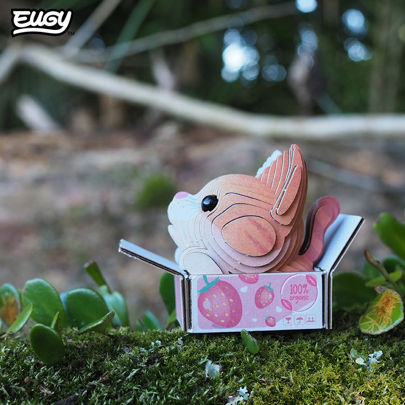 Eugy 3D Paper Model: Cat - Pumpkin