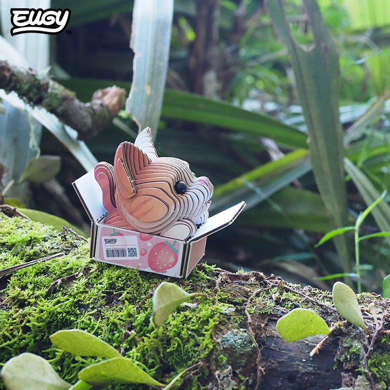 Eugy 3D Paper Model: Cat - Pumpkin