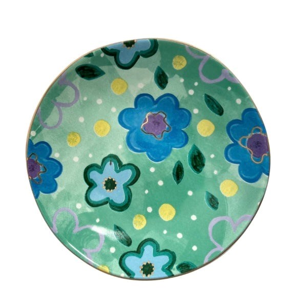 Carla Dinnage Designs: Foxy Flower Green Trinket Bowl