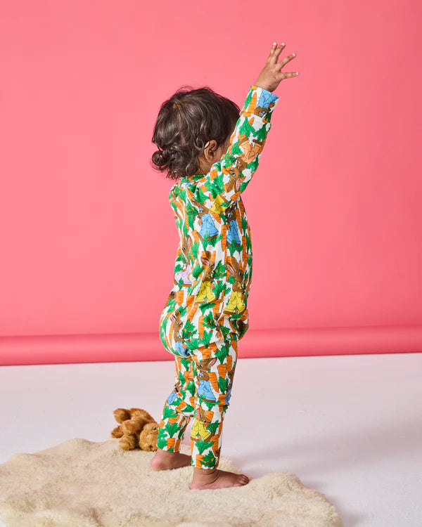 Carrot Joy Organic Long Sleeve Zip Romper