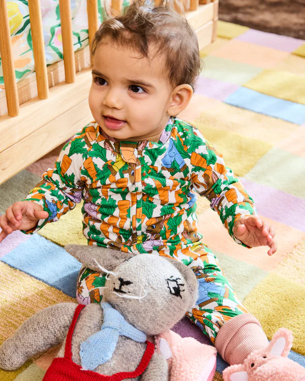 Carrot Joy Organic Long Sleeve Zip Romper