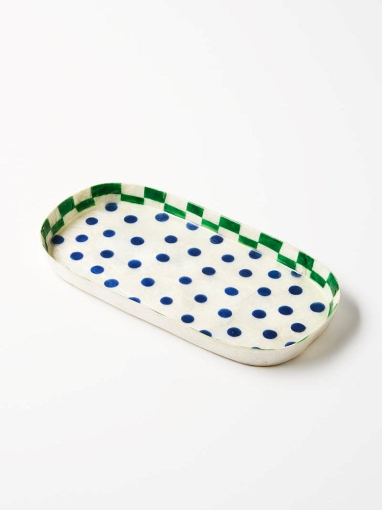 Jones & Co: Paradis Blue Spot Tray