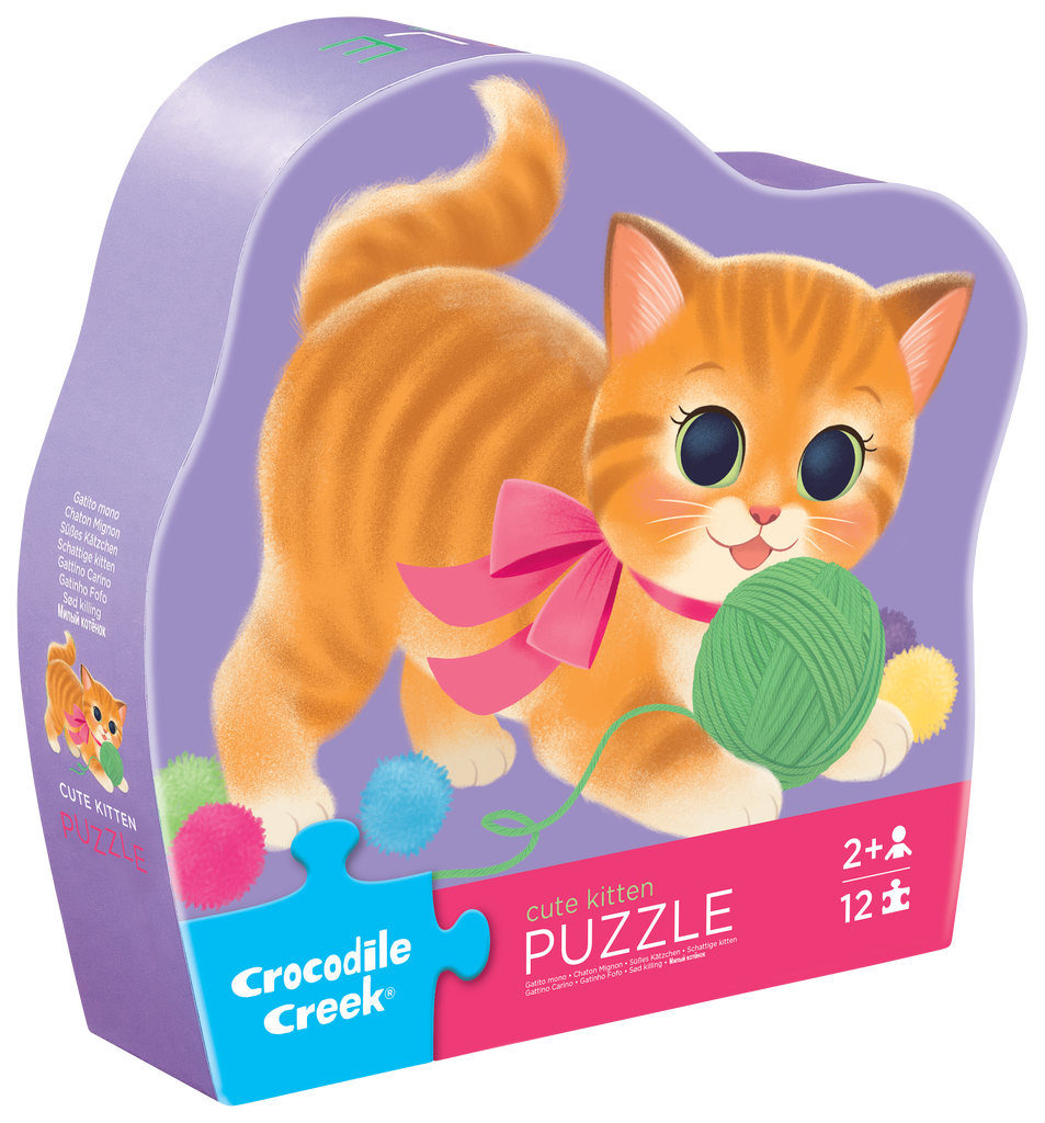 Crocodile Creek: Mini Puzzle - Cute Kitten 12 Piece