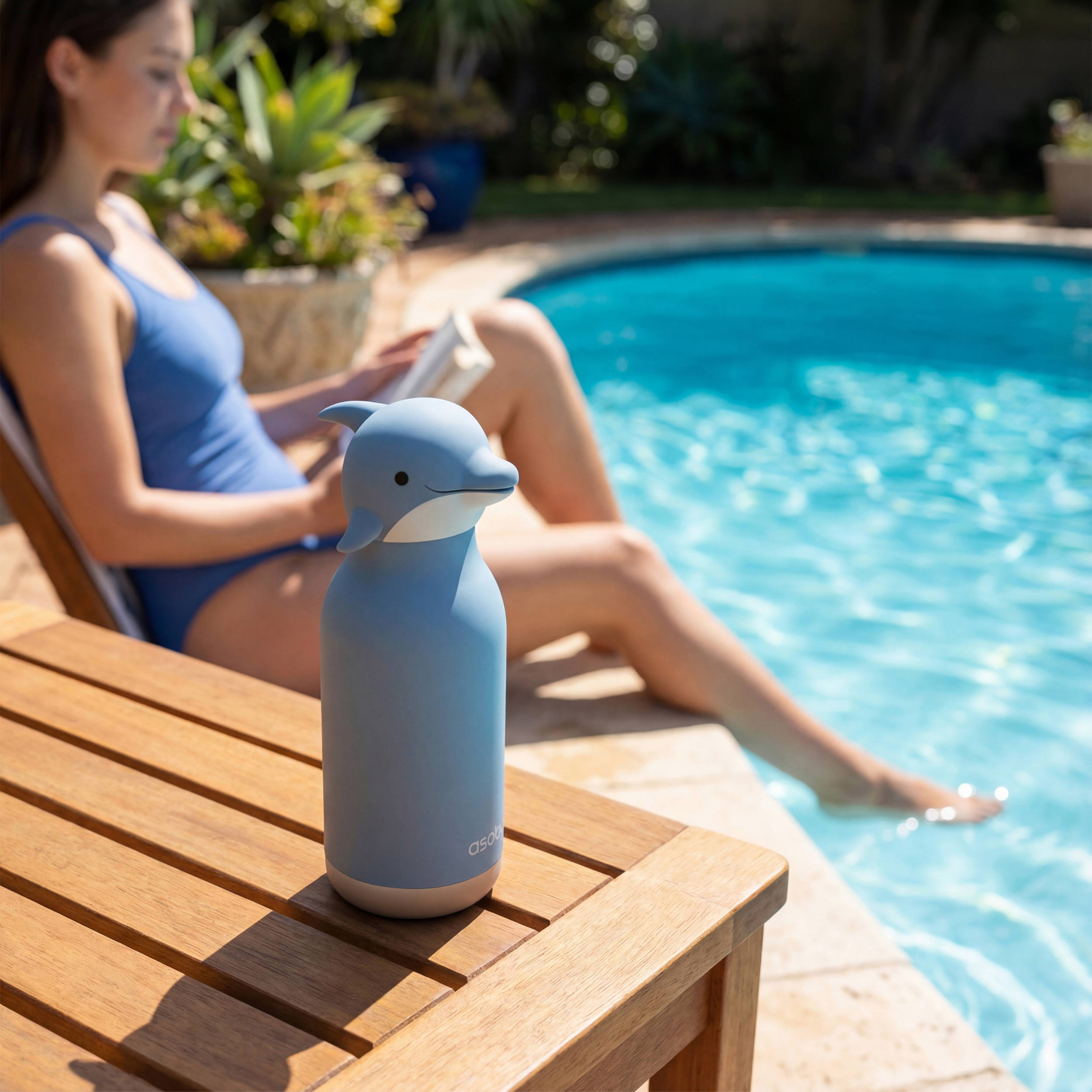 Asobu Bestie Water Bottle - Dolphin 460ml