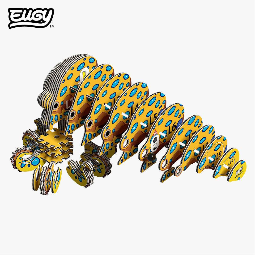 EUGY Octopus 3D Paper Puzzle