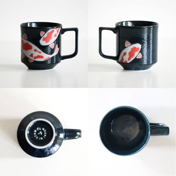 Awasaka Mug - Aizome Koi Carp