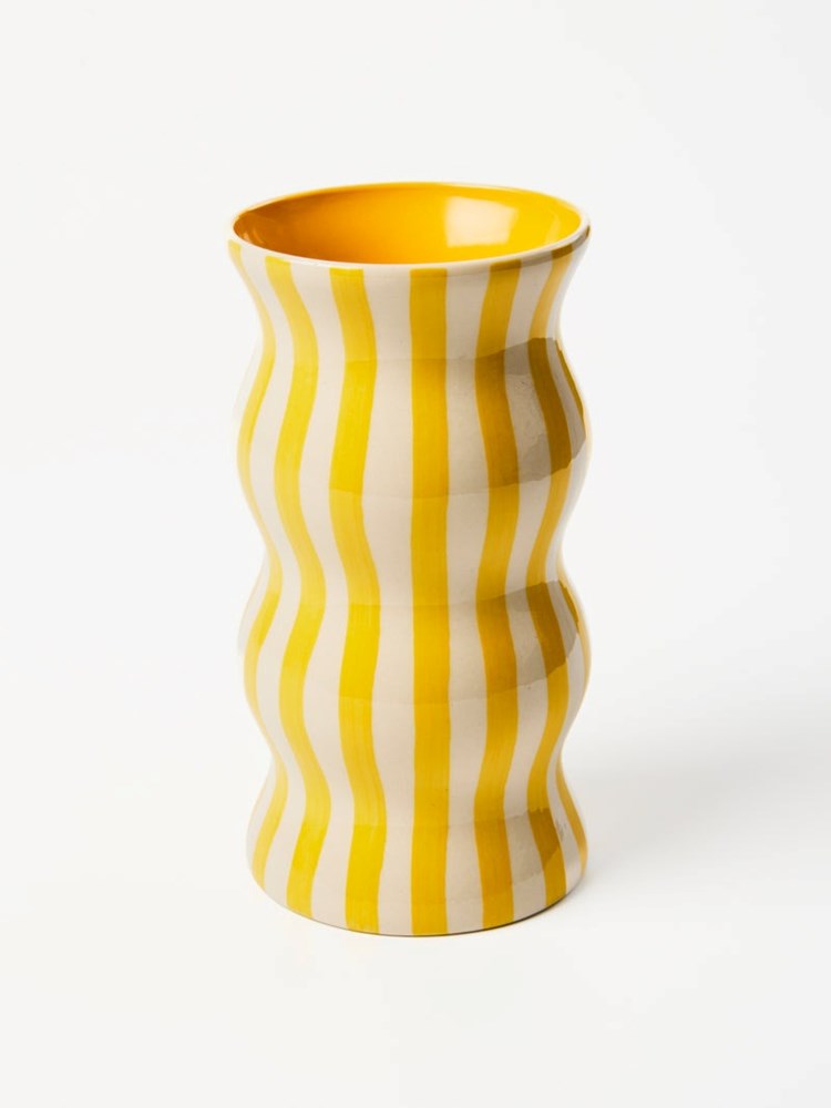 Jones & Co: Palma Yellow Strip Vase