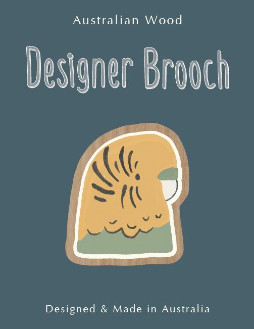 Budgie Brooch