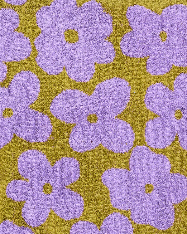 Big Flower Terry Hand Towel