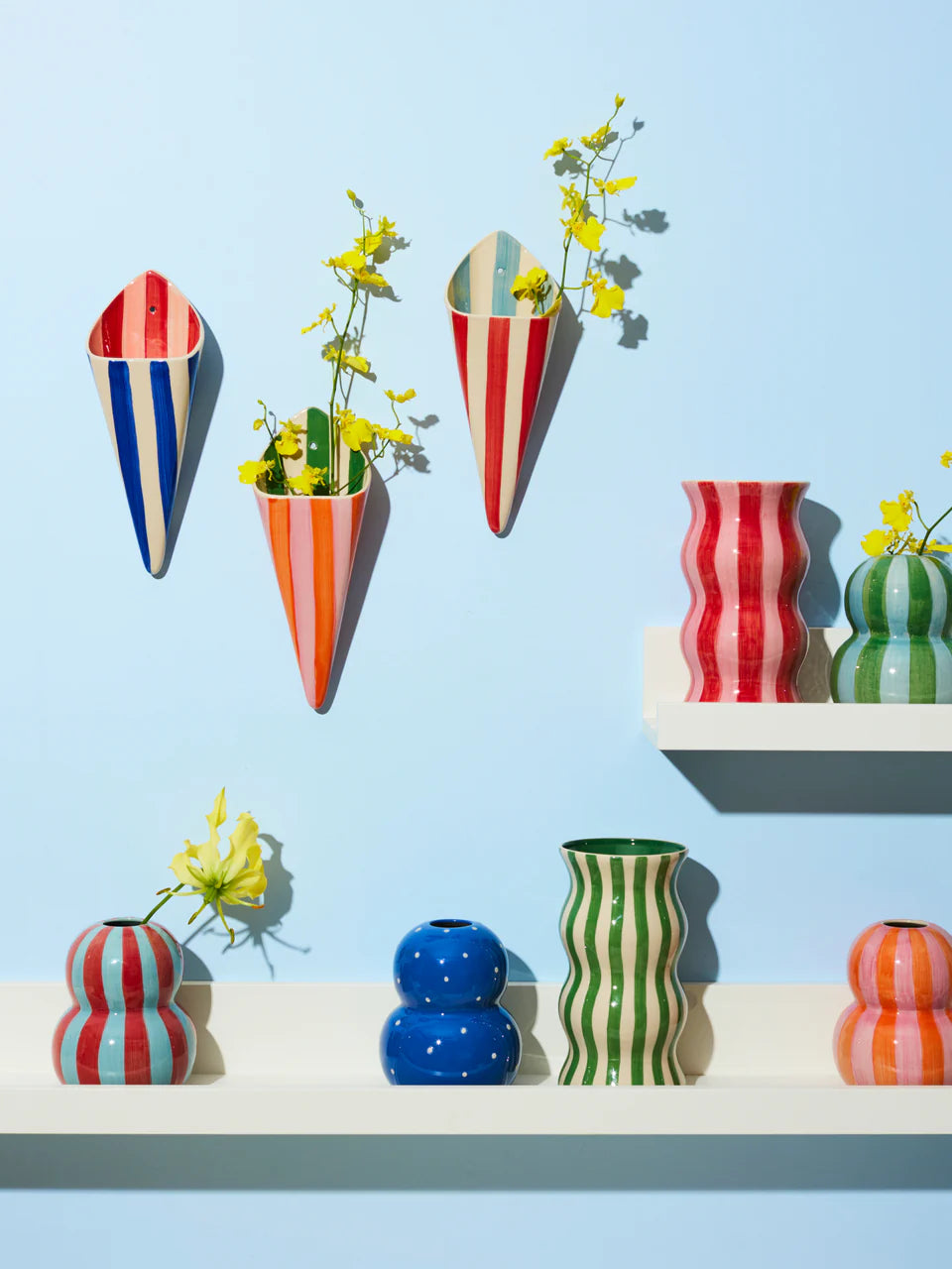 Jones & Co: Palma Green Strip Vase