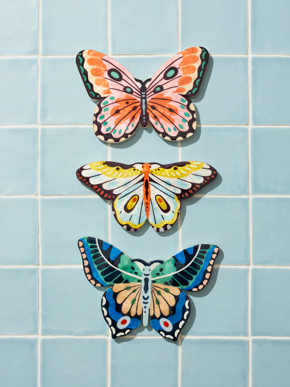 Jones & Co: Canopy Butterfly Blue Wall Art