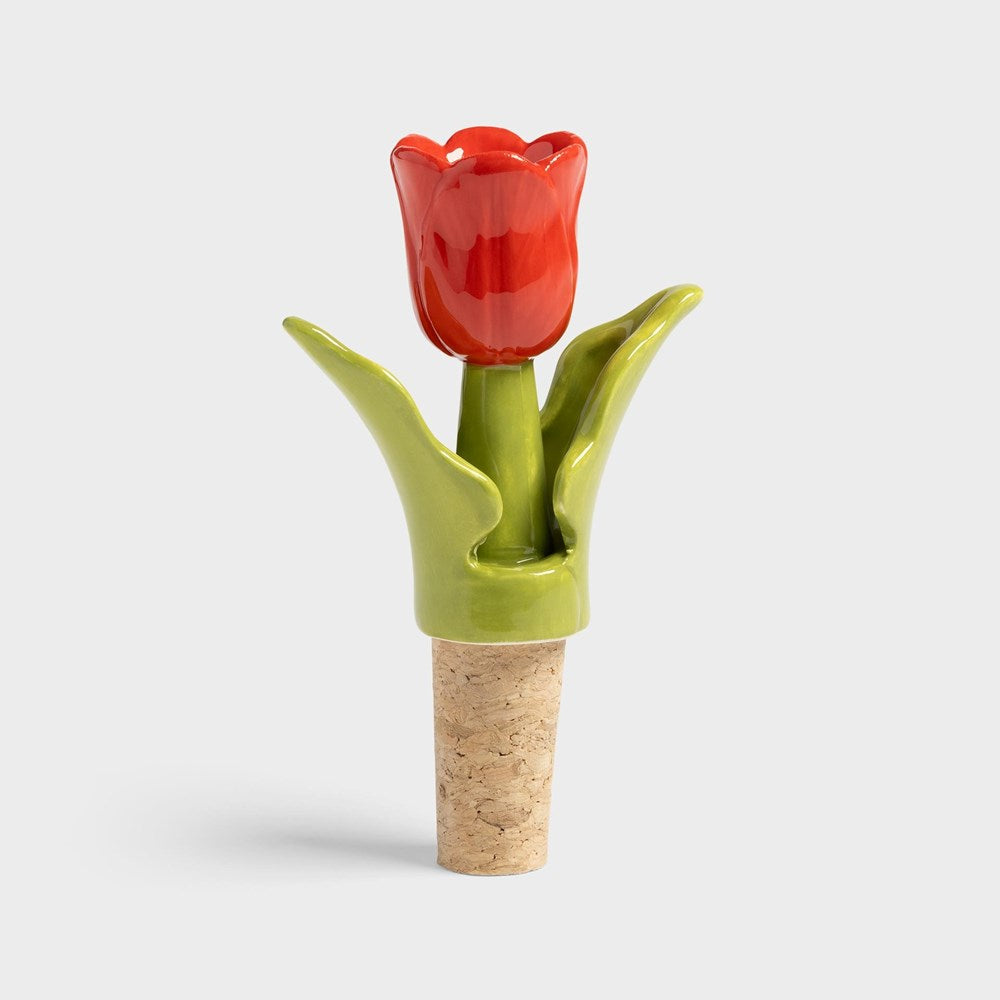 &klevering: Bottle stopper tulip Red