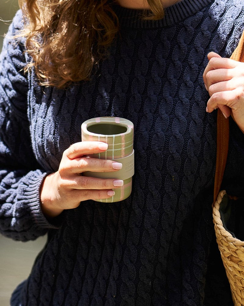 Robert Gordon: Travel Cup  - Sage & Blush with Silicone Band