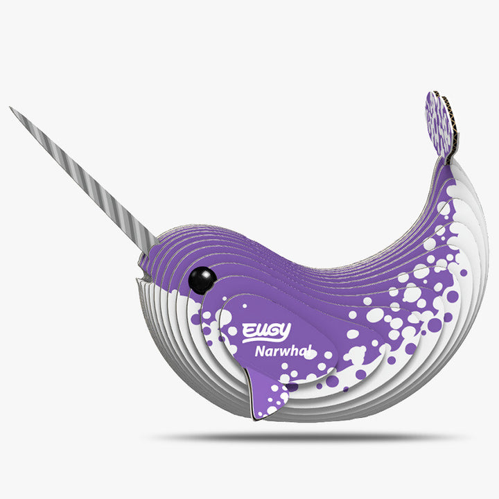 Eugy 3D Paper Model: Narwhal