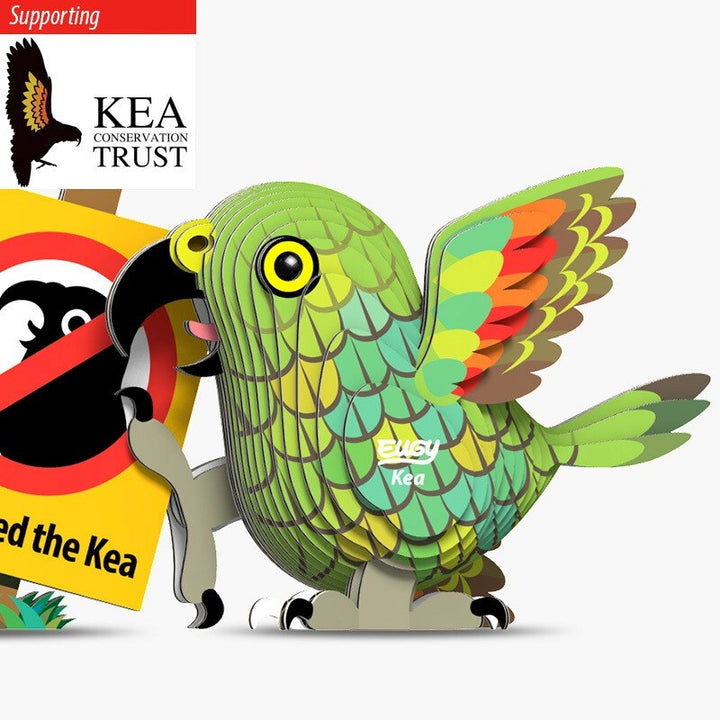 Eugy 3D Paper Model: Kea