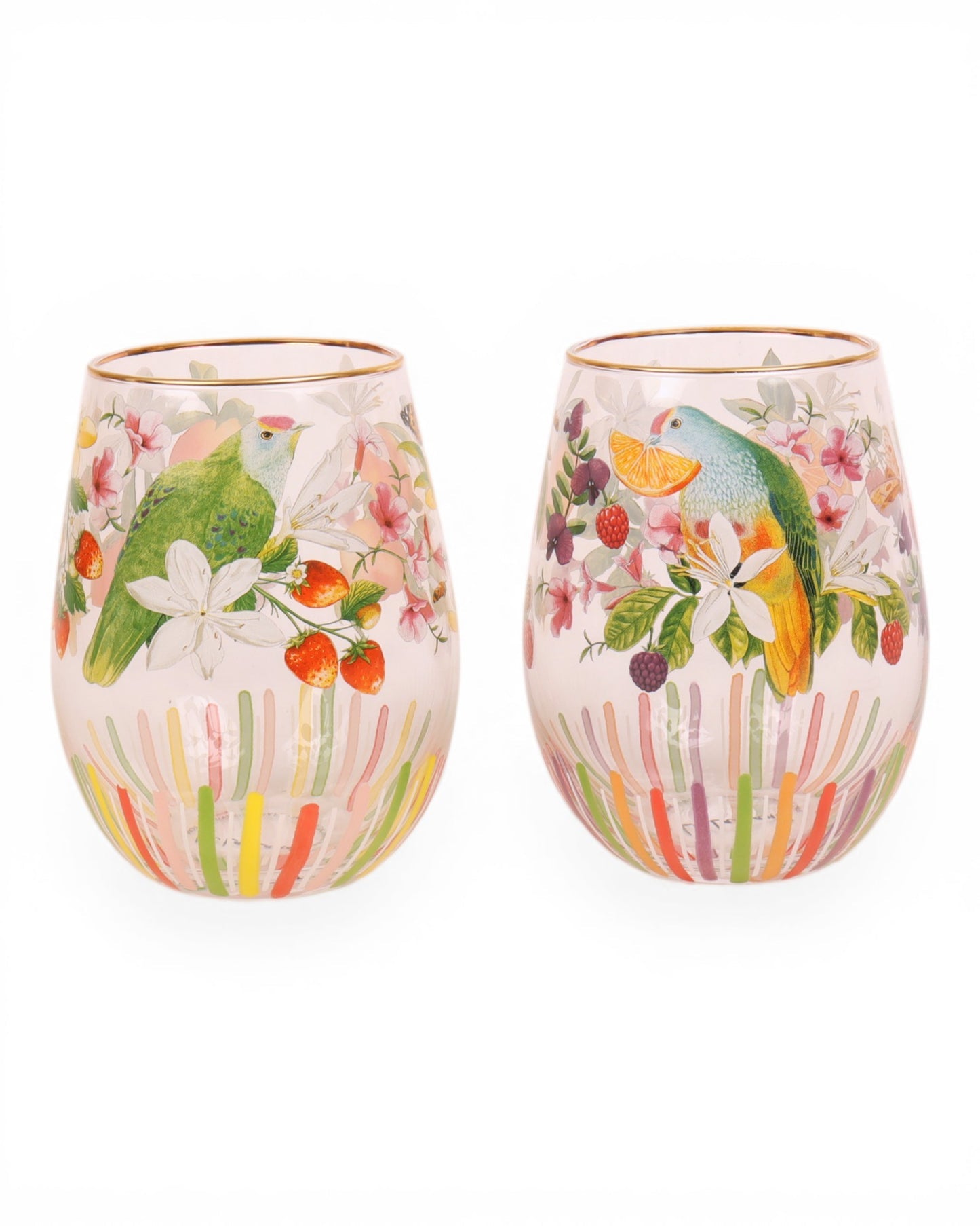 La La Land Bountiful Harvest Large Glass Tumbler Set