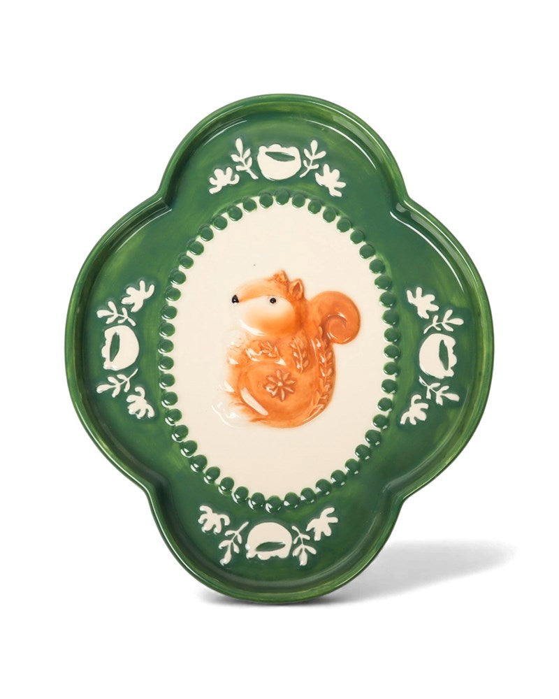 Retro Folk Stoneware Nutty Dish