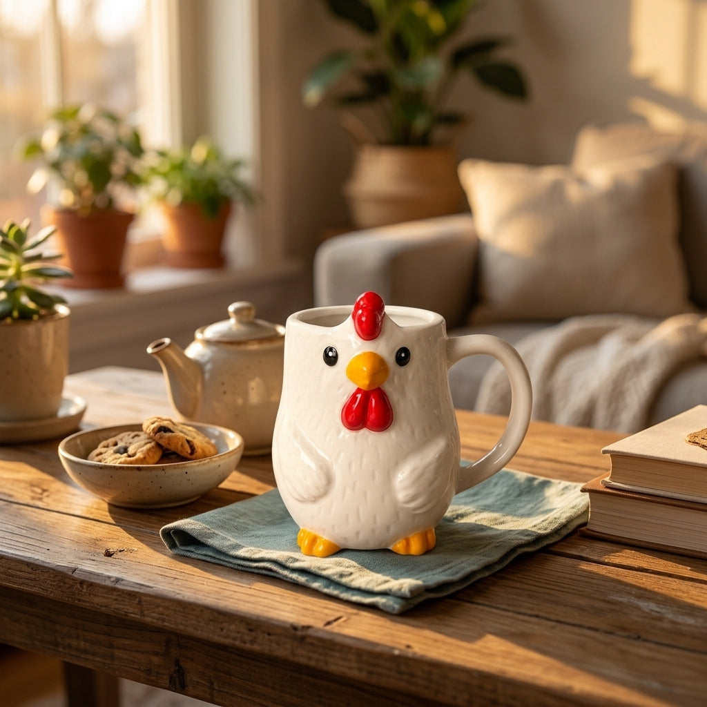 AI creative — Chicken Mug White 10cm