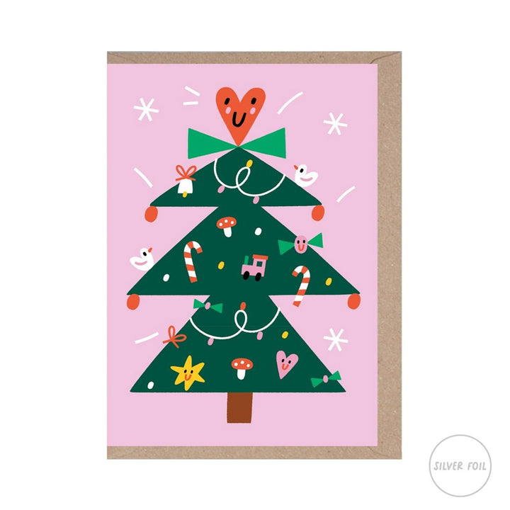 Rumble Cards: Christmas Tree Xmas Card