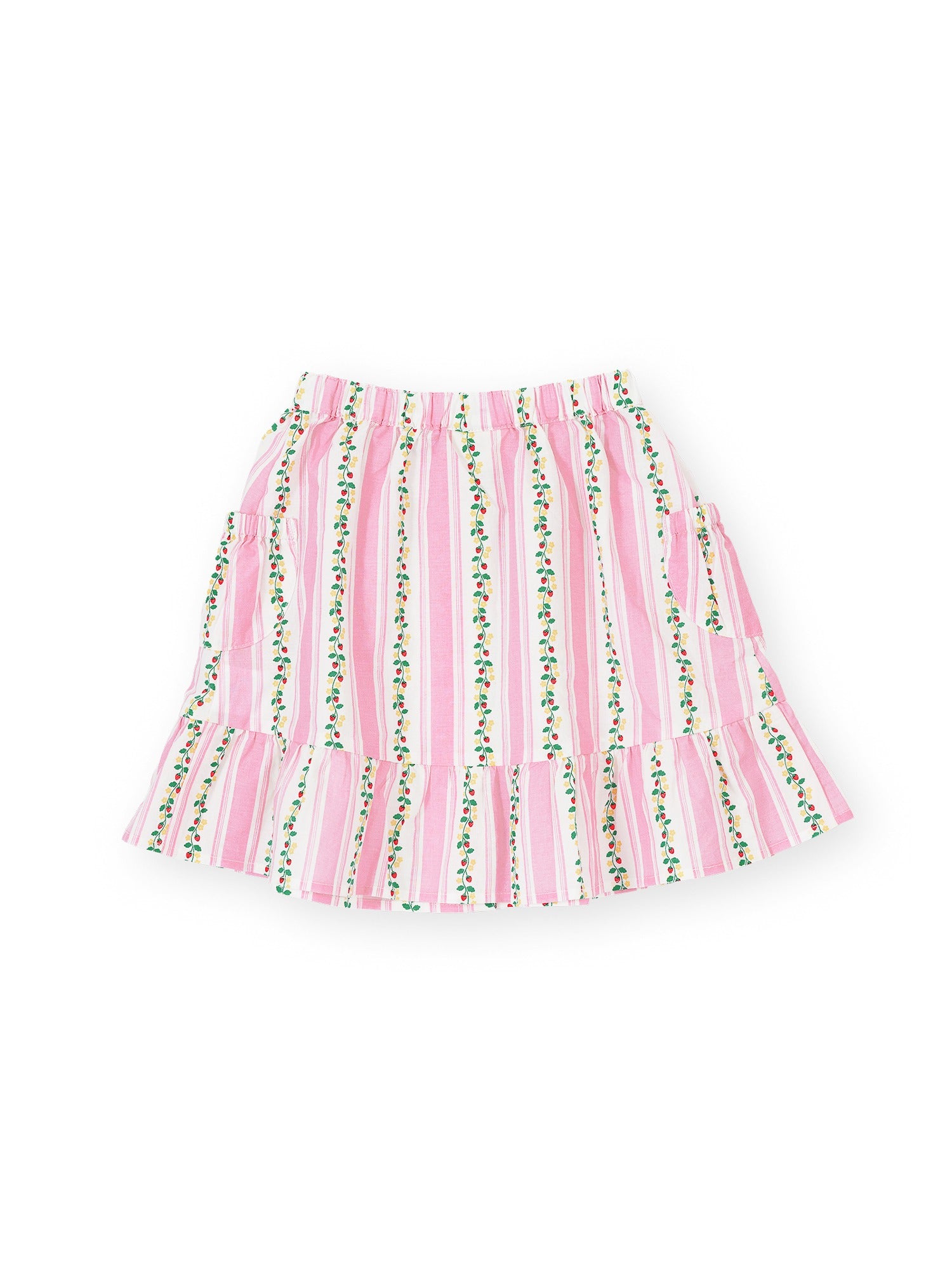Goldie + Ace Antique Stripe Strawberry Peplum Skirt