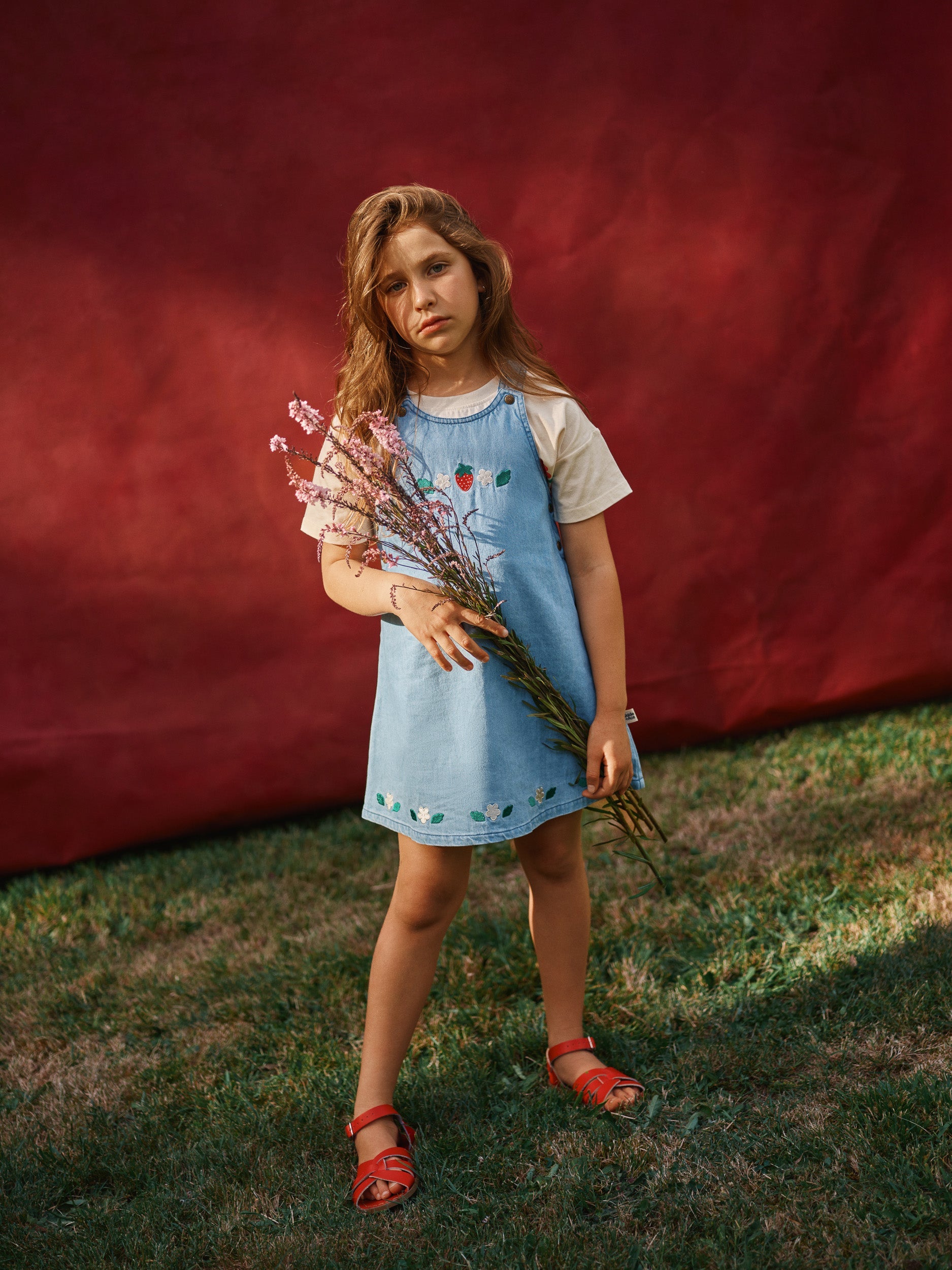 Wild Strawberry Pinafore Dress