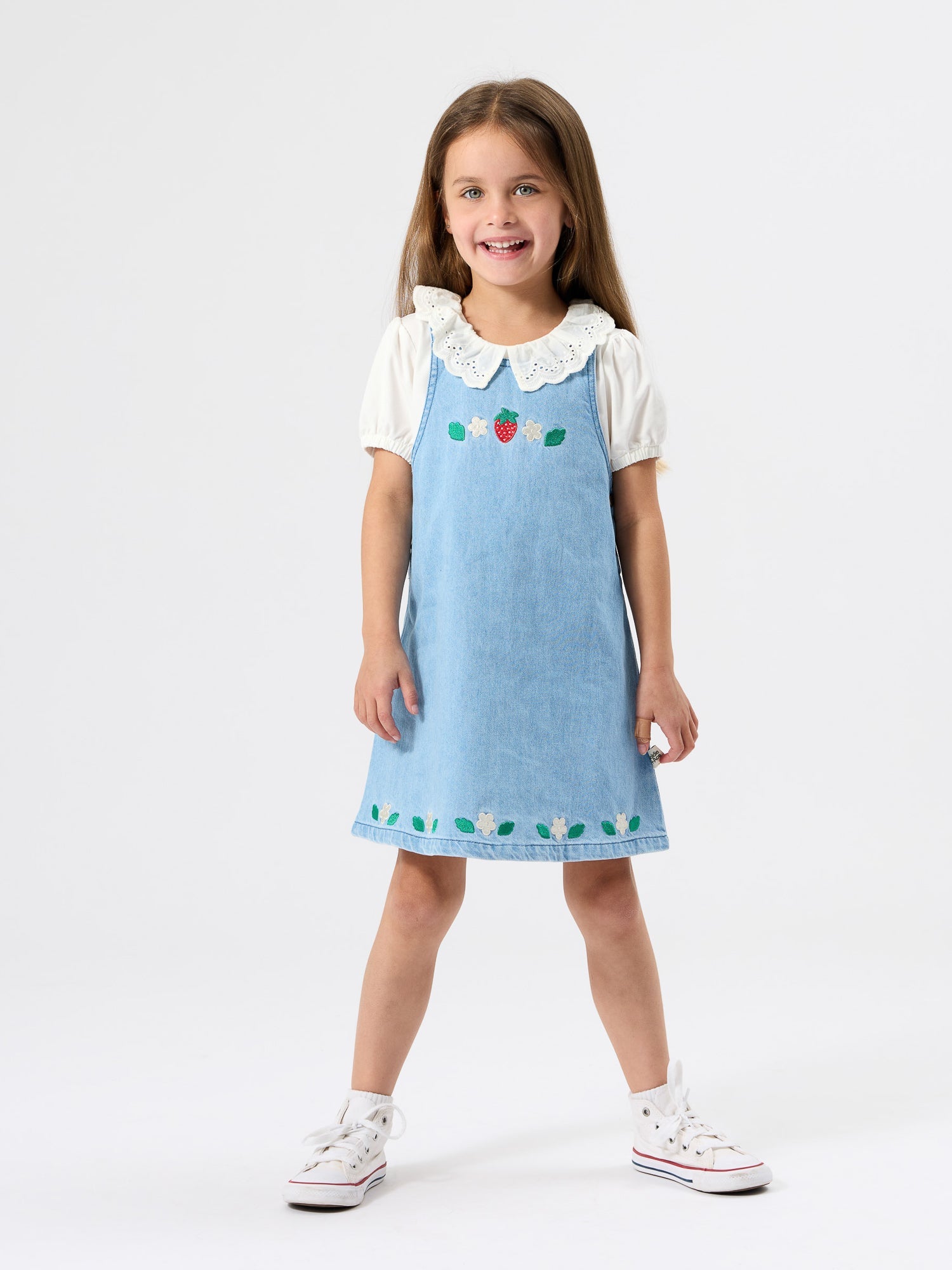Wild Strawberry Pinafore Dress
