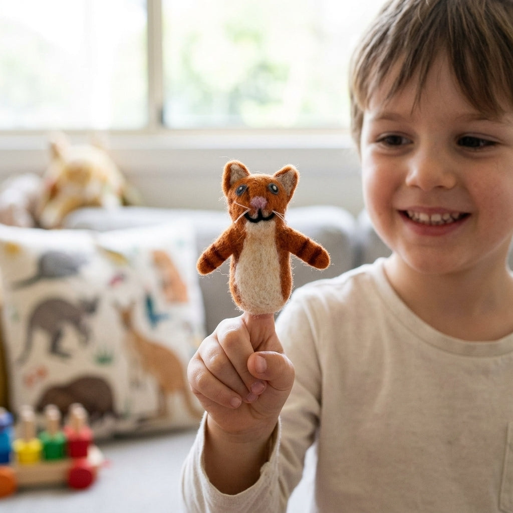 AI creative — Finger Puppet-Felt Cat Ginger