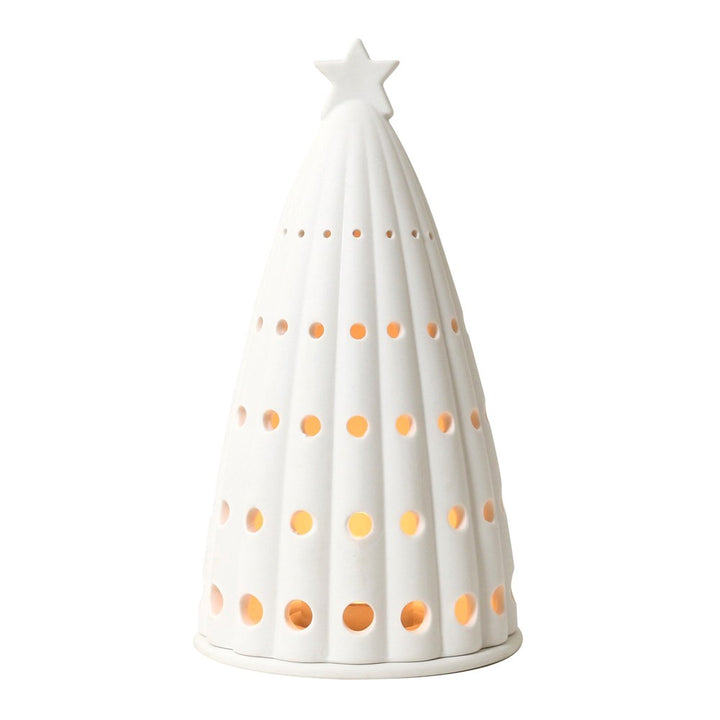 Tree Tea Light Holder - Twinkle Large White