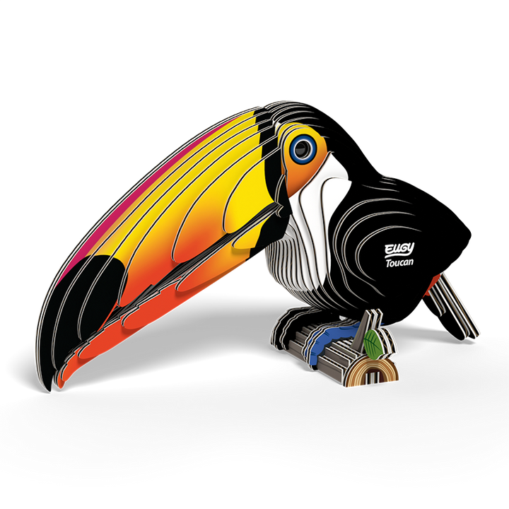 Eugy 3D Paper Model: Toucan