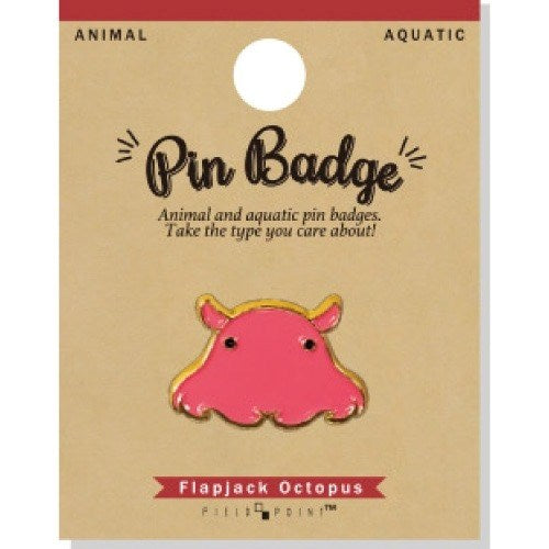 Aquatic Pin Badge Flapjack Octopus