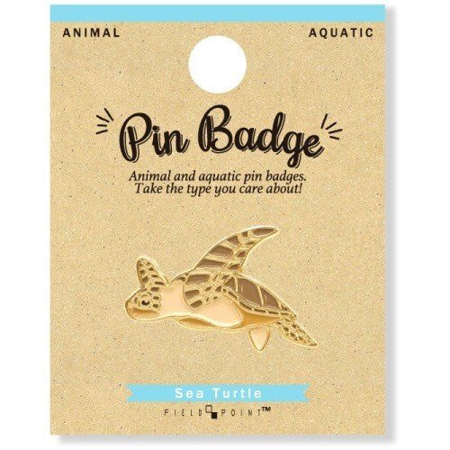 Aquatic Pin Badge Sea Turtle