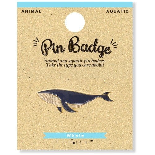 Aquatic Pin Badge Whale