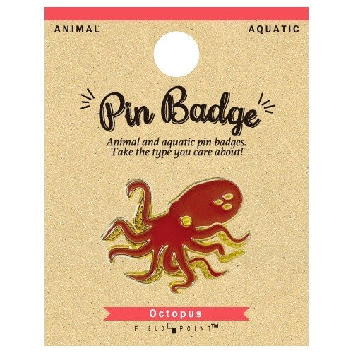 Aquatic Pin Badge Octopus