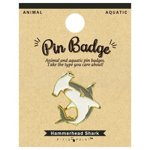 Aquatic Pin Badge Hammerhead Shark