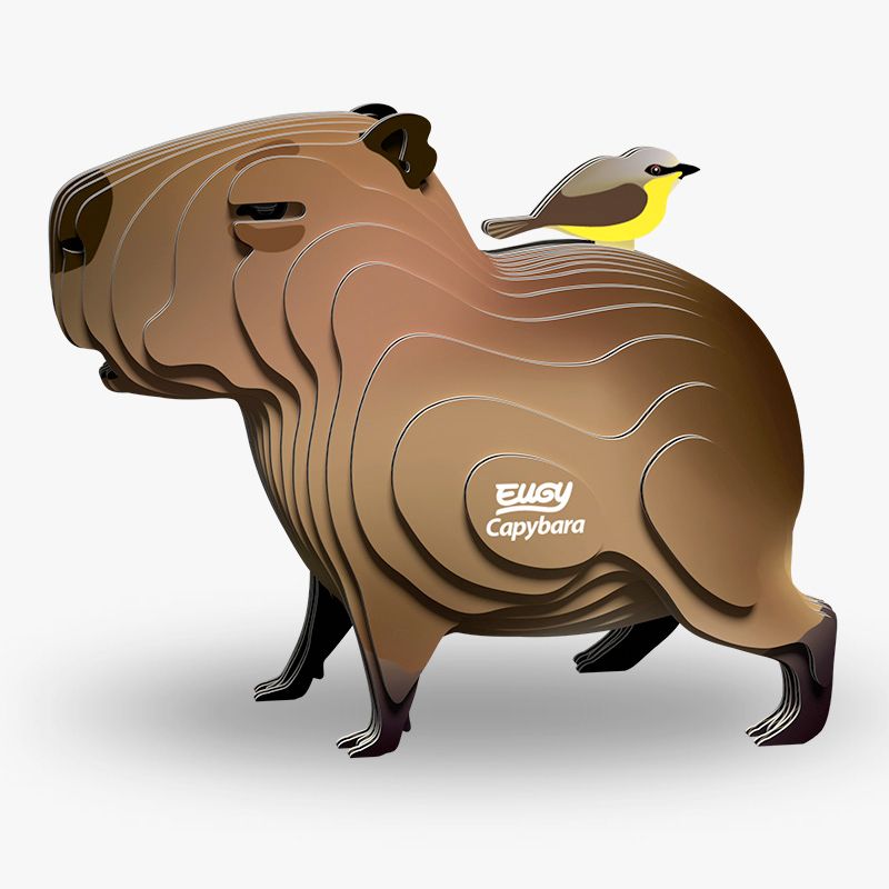 EUGY 3D Paper Model: Capybara